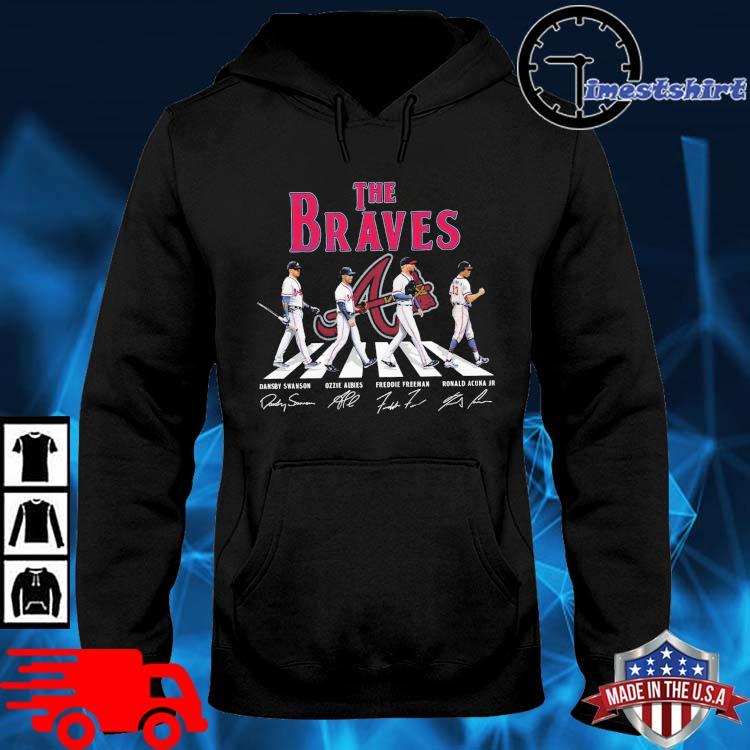 The atlanta braves abbey road signatures shirt, hoodie, sweatshirt for men  and women