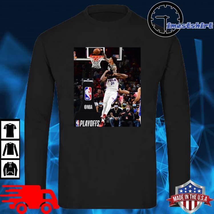 NBA Playoffs John Collins and Joel Embiid photo shirt, hoodie, sweater,  long sleeve and tank top