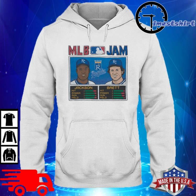 Mlb jam bo jackson and george brett shirt, hoodie, sweater and long sleeve