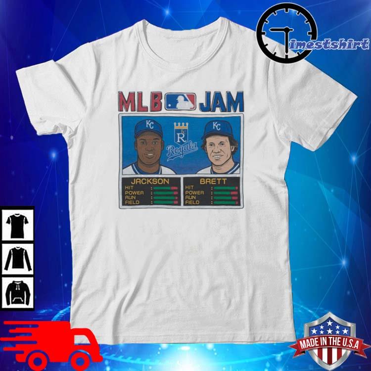 Homage Store MLB Jam Bo Jackson George Brett Shirt, hoodie