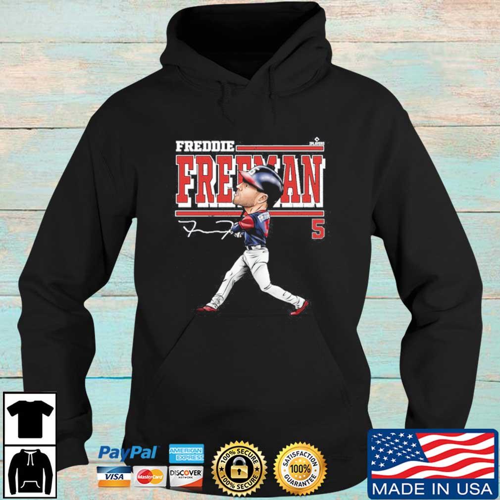 Freddie Freeman 5 Atlanta Braves baseball action pose signature shirt,  hoodie, sweater, long sleeve and tank top