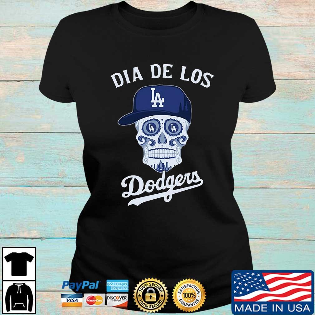 Los angeles Dodgers dia de los Dodgers skull women T-shirts, hoodie,  sweater, long sleeve and tank top