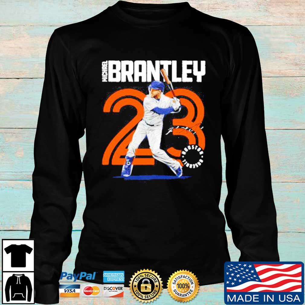 HOT HOT!! Houston Astros Michael Brantley #23 Name & Number T-Shirt Gift Fan
