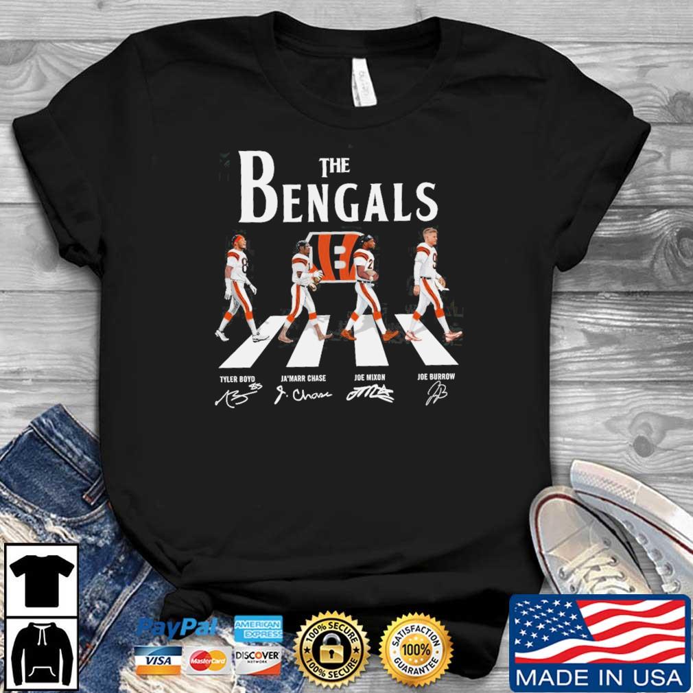 The Bengals Abbey Road signatures shirt - Kingteeshop