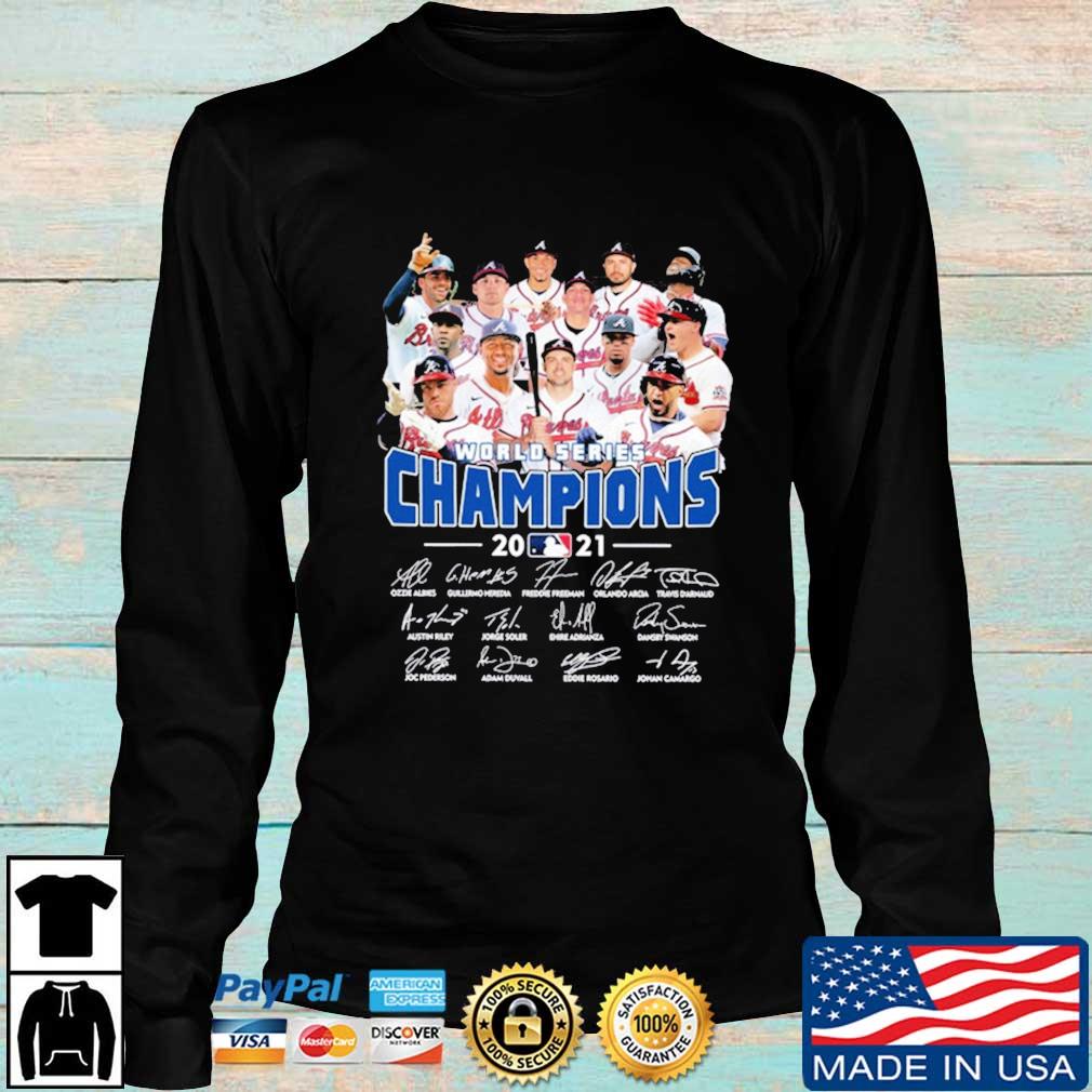 Atlanta Braves 2021 World Series Champions Signatures T-shirt, hoodie,  sweater, long sleeve and tank top