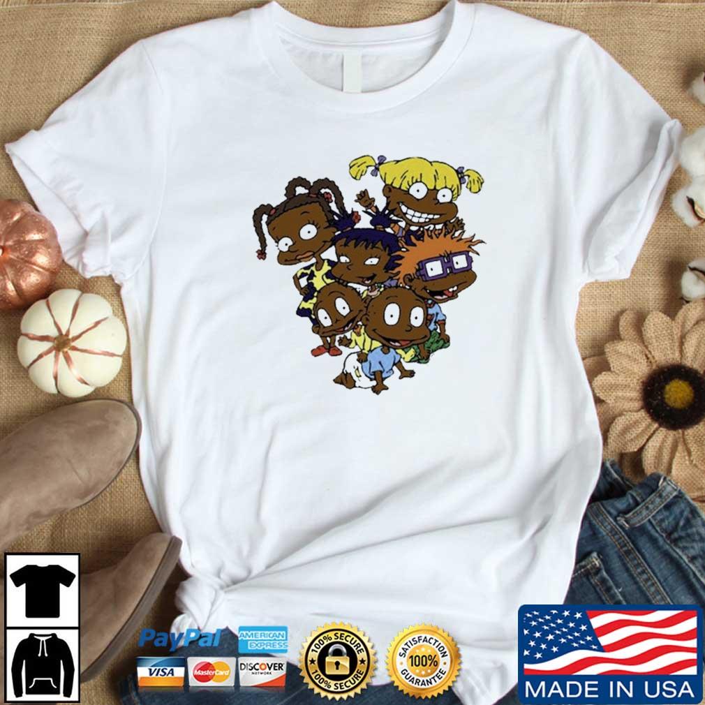 Black Rugrats 90s Cartoon American Animated Nickelodeon Shirt