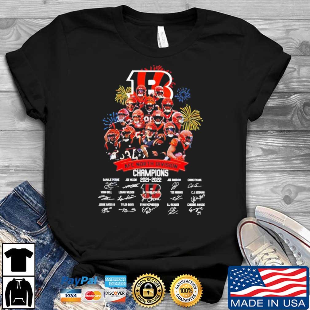 Cincinnati Bengals 2021-2022 Afc Champions Signatures Shirt, hoodie,  sweater, long sleeve and tank top