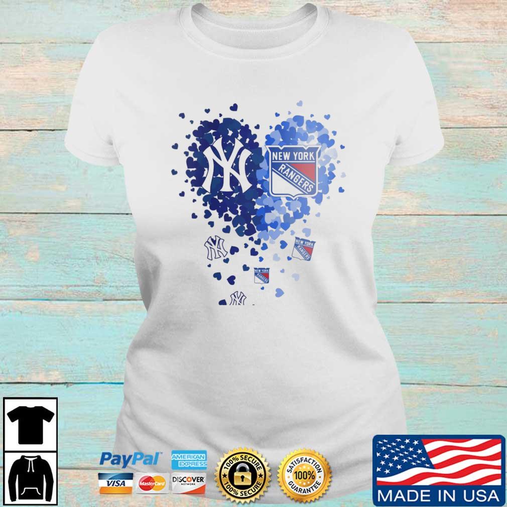 Original Heart New York Yankees And New York Rangers T-shirt,Sweater,  Hoodie, And Long Sleeved, Ladies, Tank Top