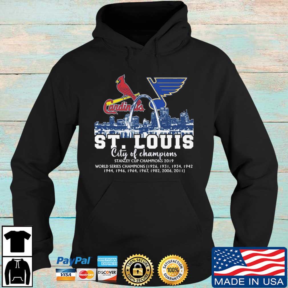 St. Louis Cardinals St. Louis Blues St. Louis Battlehawks St. Louis City SC  logo St. Louis city 2023 shirt - Limotees