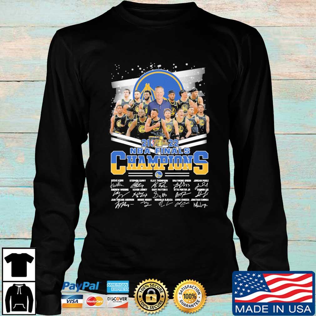 Golden State Warriors Western Conference Finals Champions 2022 signatures  shirt, hoodie, sweater, long sleeve and tank top