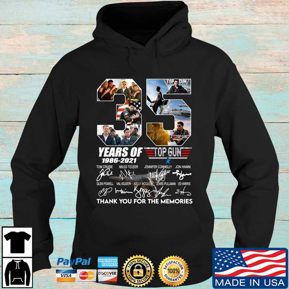 Hot Top Gun 35 years of 1986-2021 thank you for the memories signatures s Hoodie den