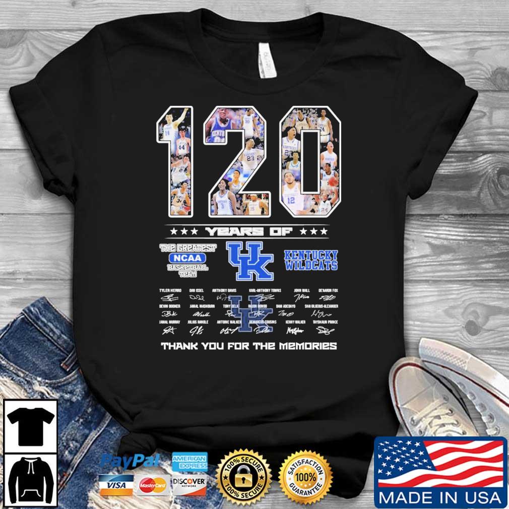 120 Years Of New York Yankees Signature Thank You For The Shirt t-shirt