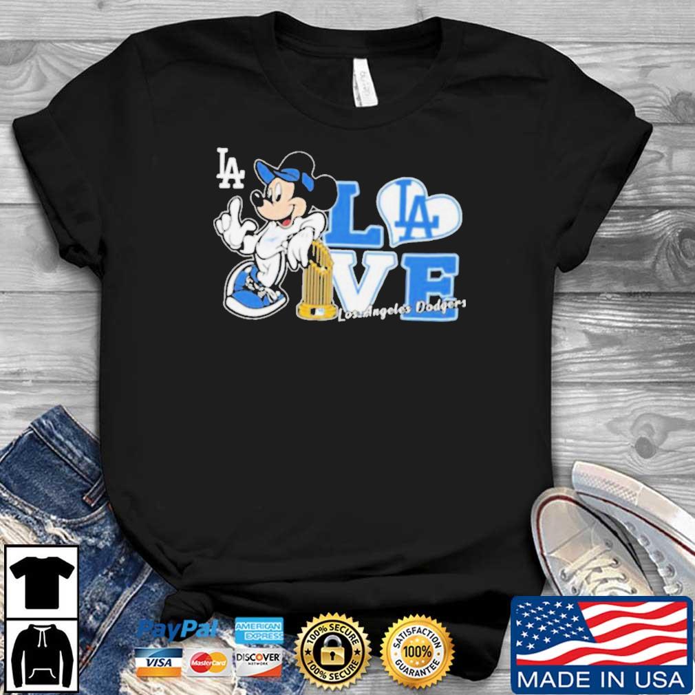 Mickey Mouse Love Los Angeles Dodgers Shirt - Bluecat