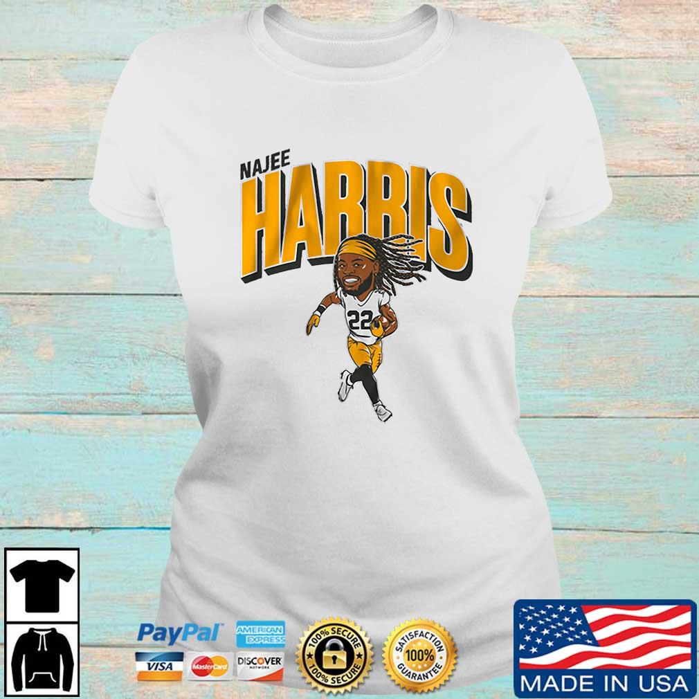 Pittsburgh Steelers Najee Harris Caricature Shirt Ladies trang