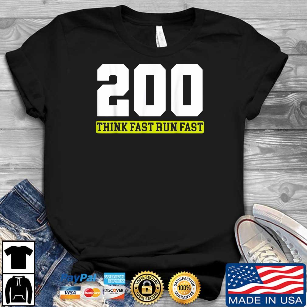 200 Think Fast Run Fast Chad Powers Undercover Football Try Out T-Shirt