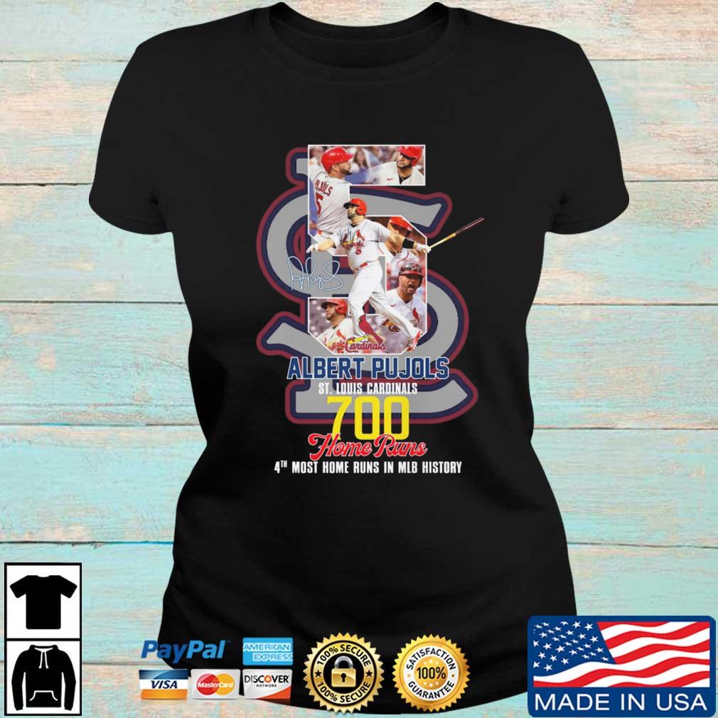 5 Albert Pujols St Louis Cardinals Baseball 700 Home Runs Signature shirt,  hoodie, sweater, long sleeve and tank top