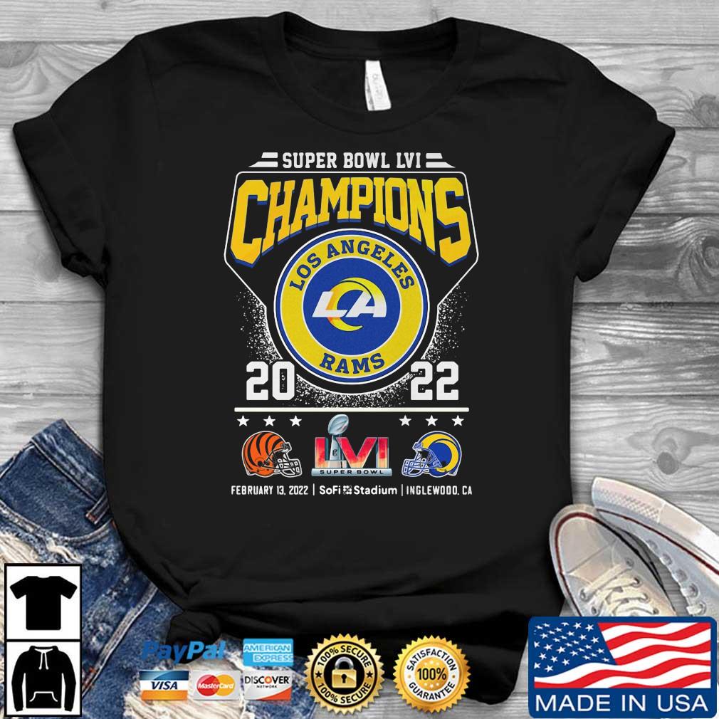 Cincinnati Bengals Vs Los Angeles Rams Champions 2022 Super Bowl LVI Shirt