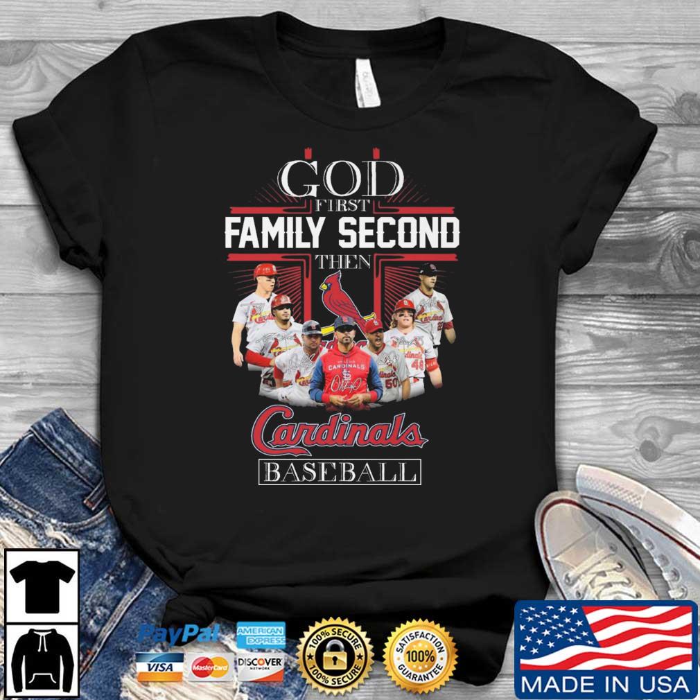 Official god First Family Second Then ST Louis Cardinals Baseball