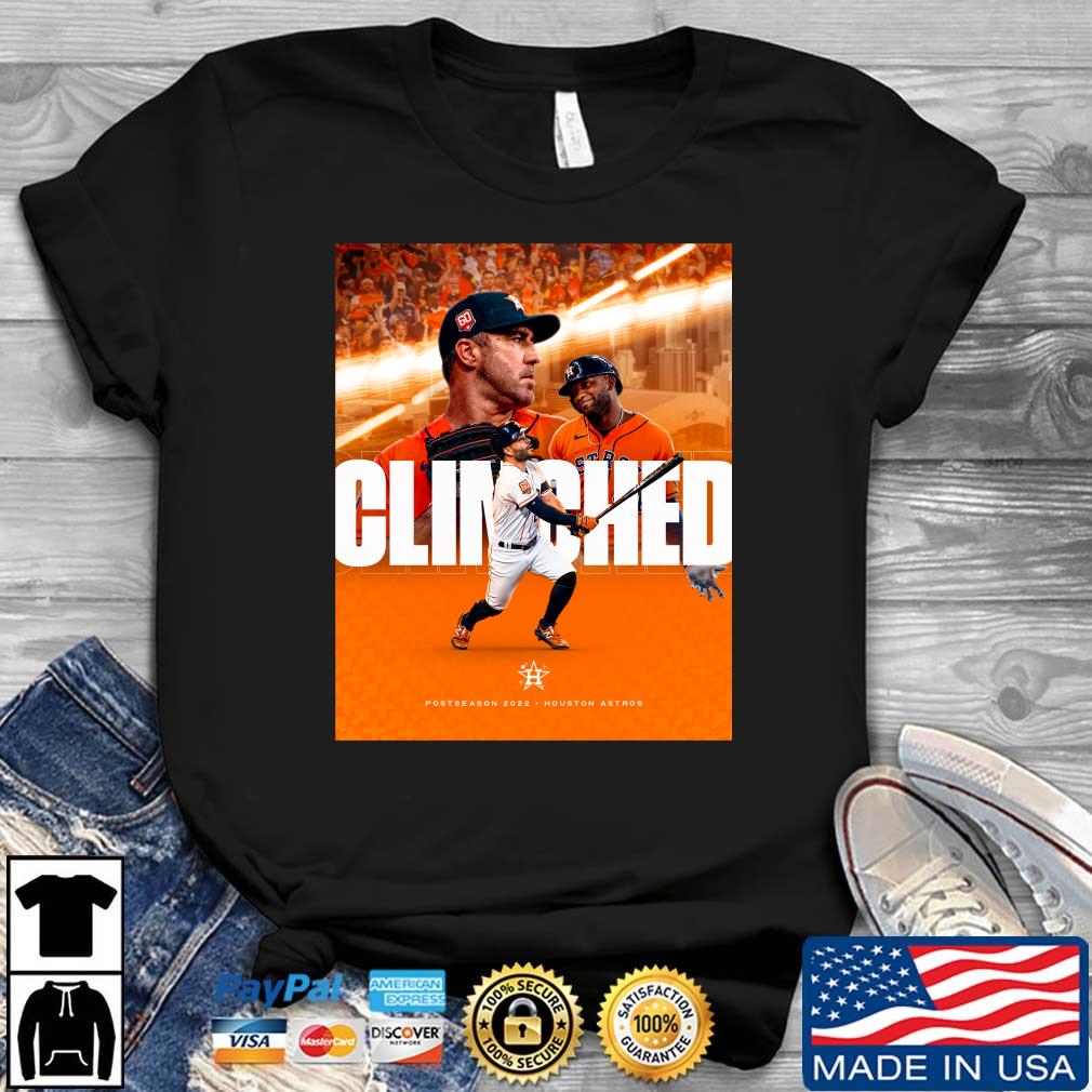 Houston astros clinched mlb postseason 2022 shirt, hoodie, sweater, long  sleeve and tank top