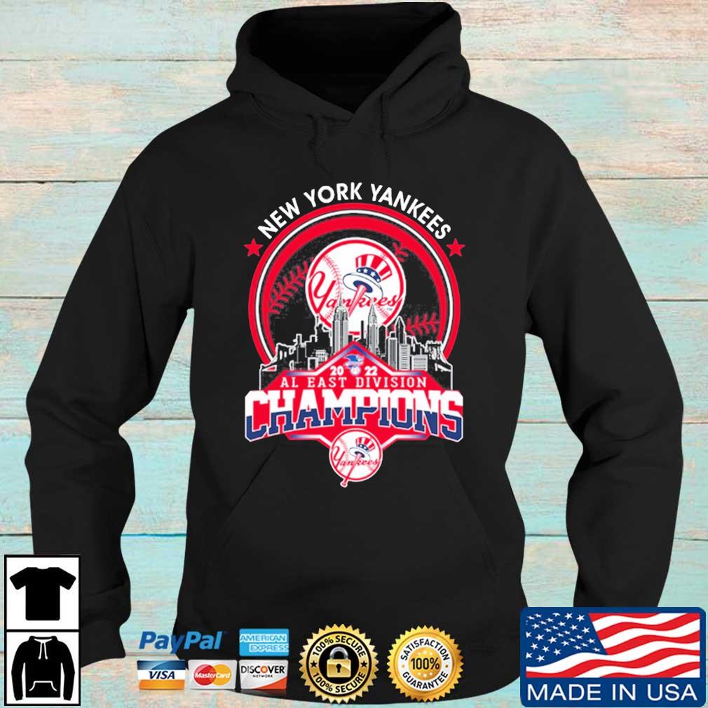 New York Yankees Circle Skyline 2022 AL East Division Champions shirt,  hoodie, sweater, long sleeve and tank top