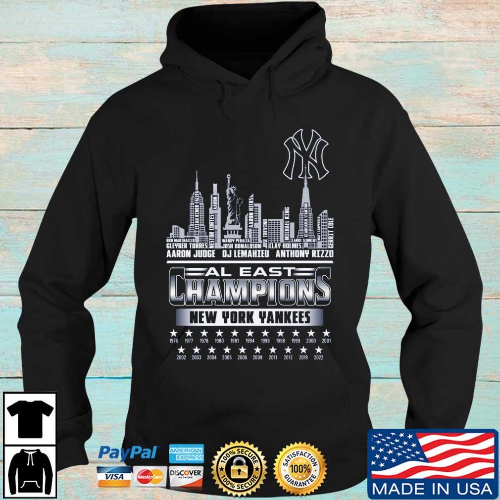 Skylines New York Yankees Al East Champions 2022 shirt, hoodie, sweater,  long sleeve and tank top