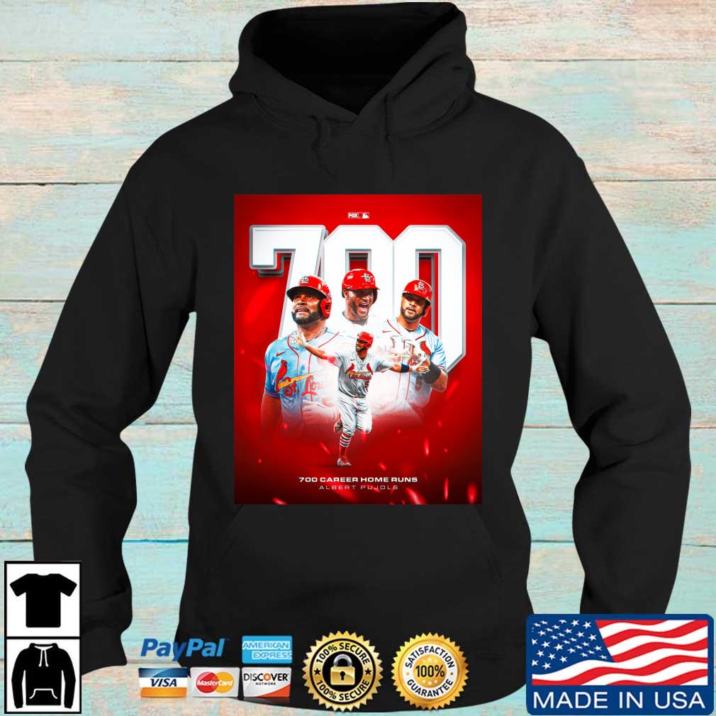 Albert Pujols 700 Career Home Runs shirt, hoodie, sweater, long