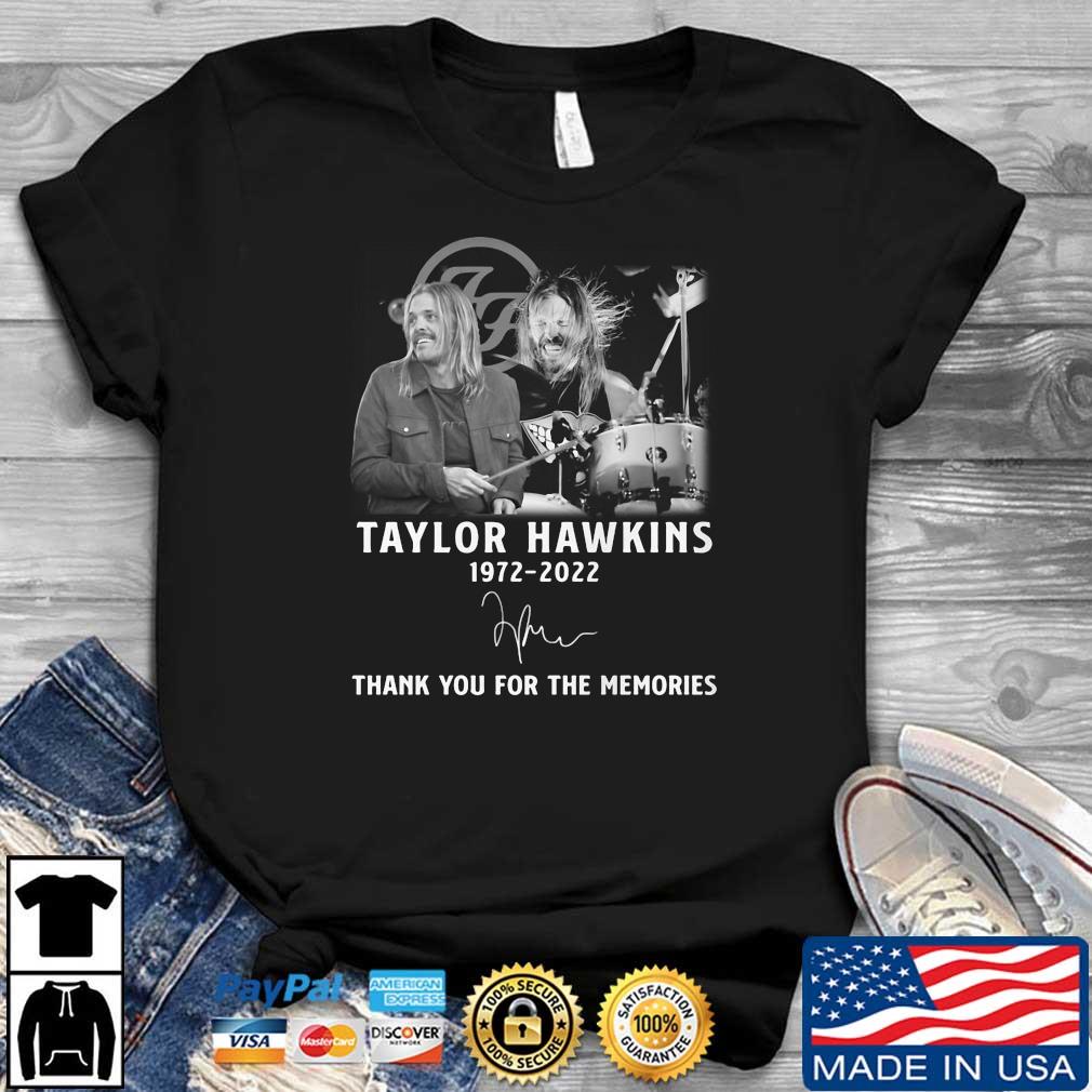Taylor Hawkins 1972 2022 Signature Thank You For The Memories Shirt