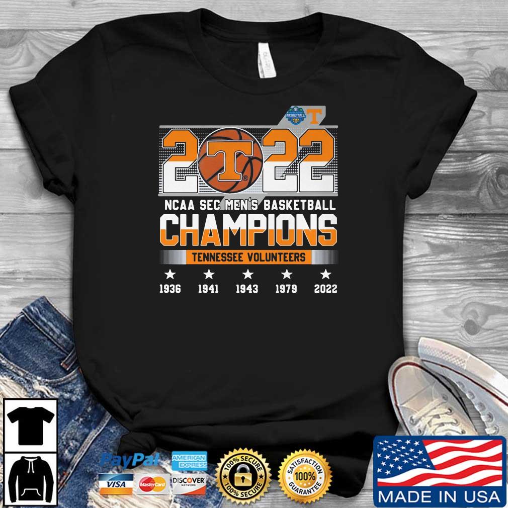 Tennessee Volunteers 2022 NCAA Sec Men’s Basketball Champions 2022 shirt