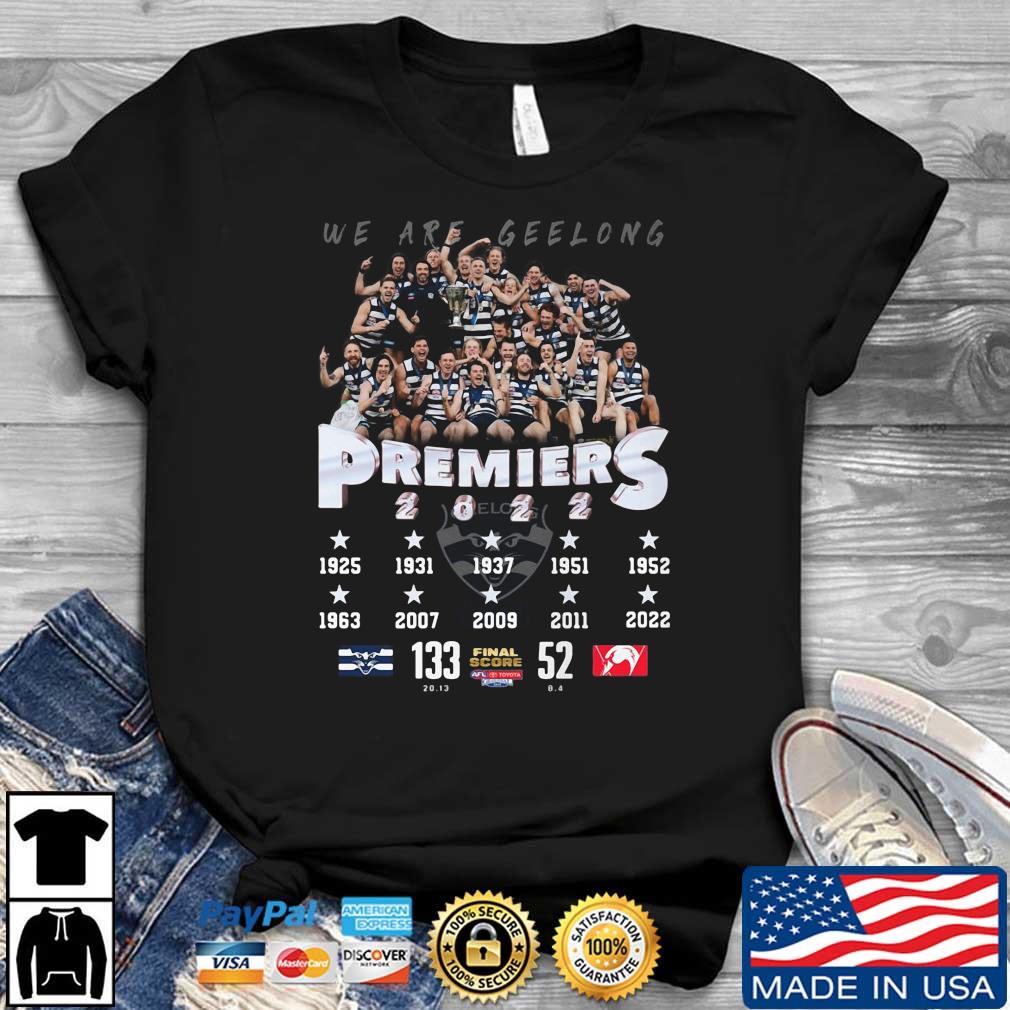We Are Geelong Cats Premiers 2022 Signatures shirt