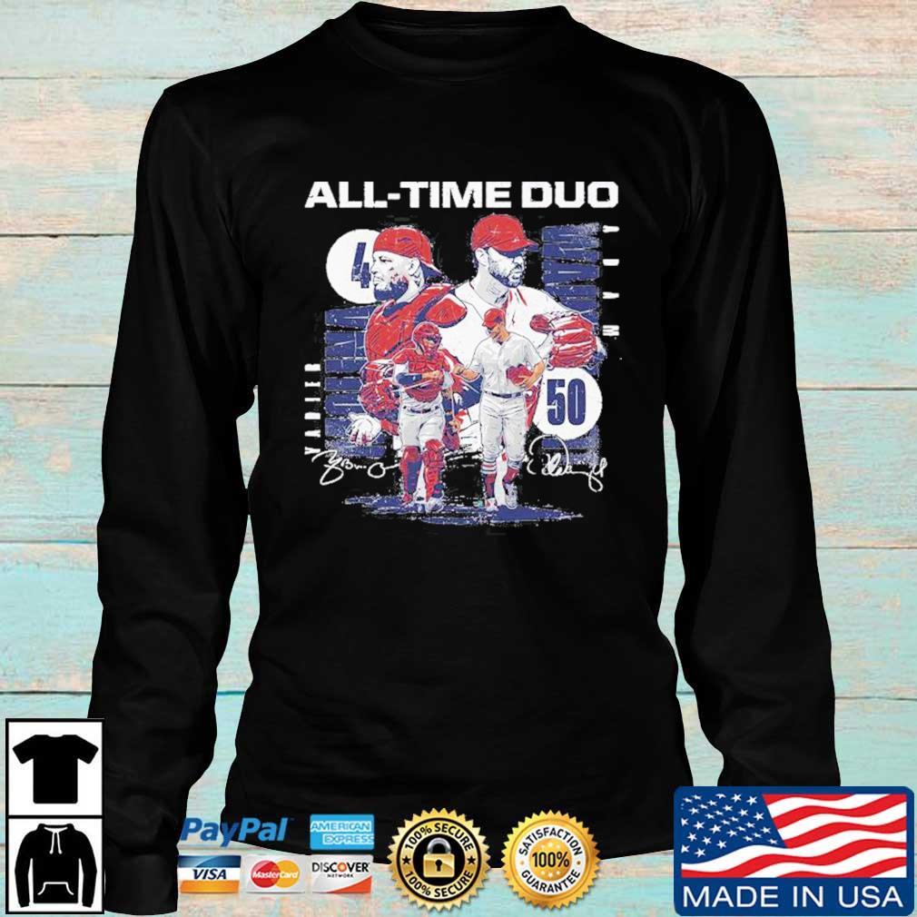 Yadier Molina and Adam Wainwright all-time duo shirt, hoodie, sweater, long  sleeve and tank top