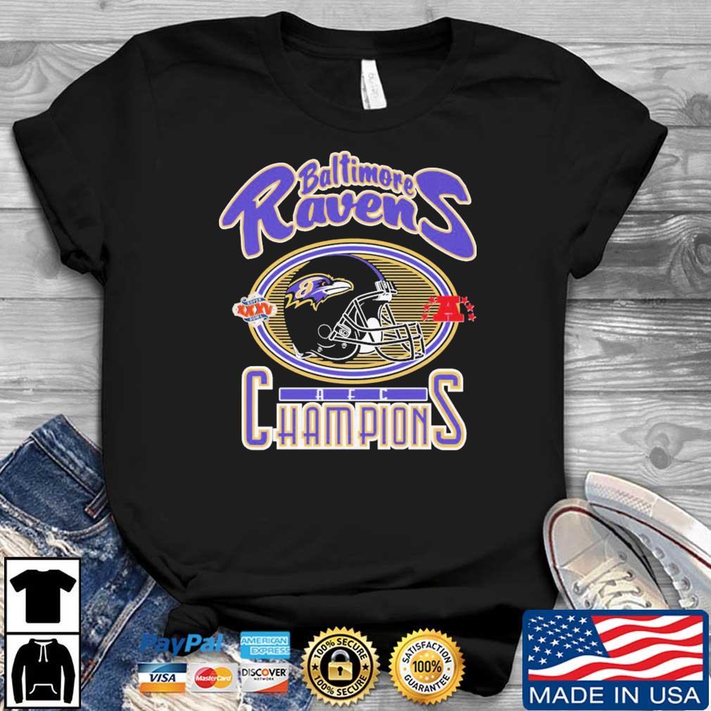 Baltimore Ravens Super Bowl AFC Champions shirt