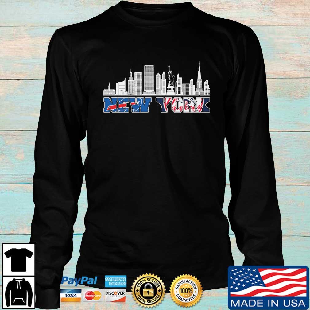 Buffalo Bills New York Yankees Skyline signatures shirt