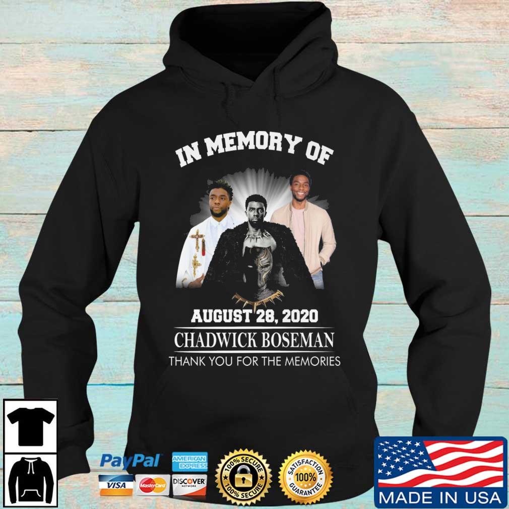 Hot In Memory Of August 28 2022 Chadwick Boseman Thank You For The Memories s Hoodie den