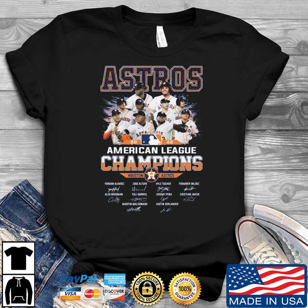 Houston Astros 2022 AL Champions Signatures shirt