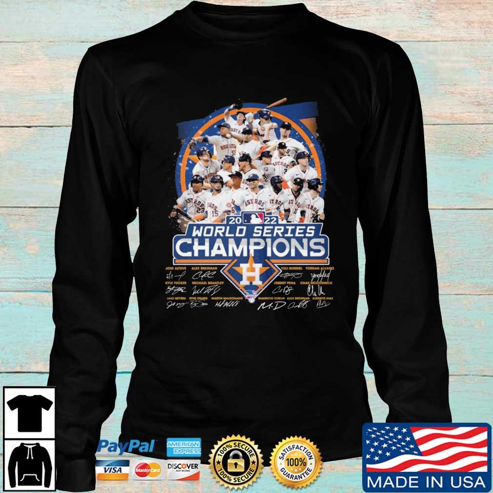 Houston astros world series champions 2022 signatures shirt, hoodie,  sweater, long sleeve and tank top