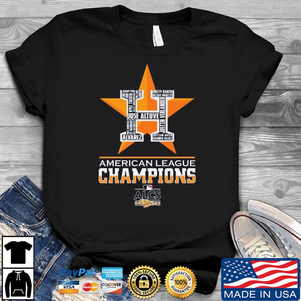 Houston Astros Skyline Player Names American League Champions 2022 shirt