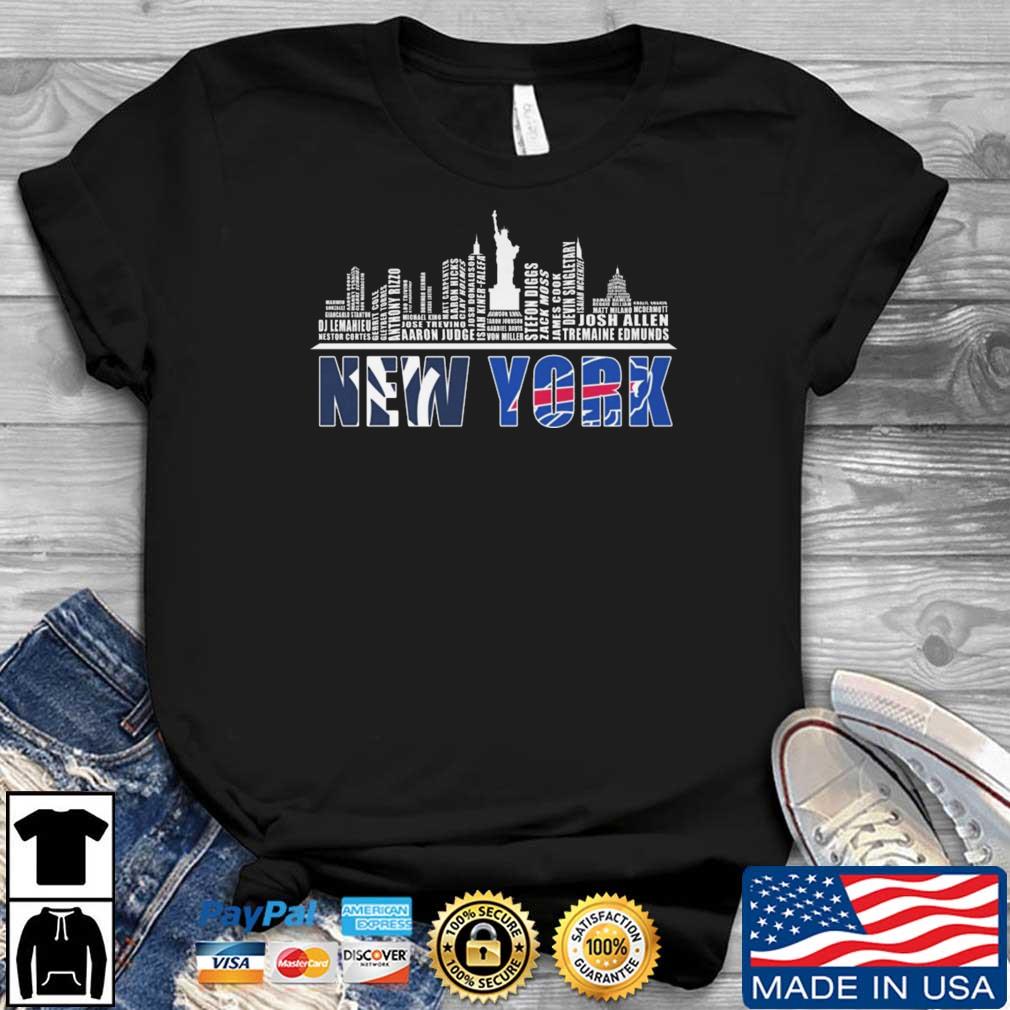 New York Sport New York Yankees And Buffalo Bills Skyline shirt