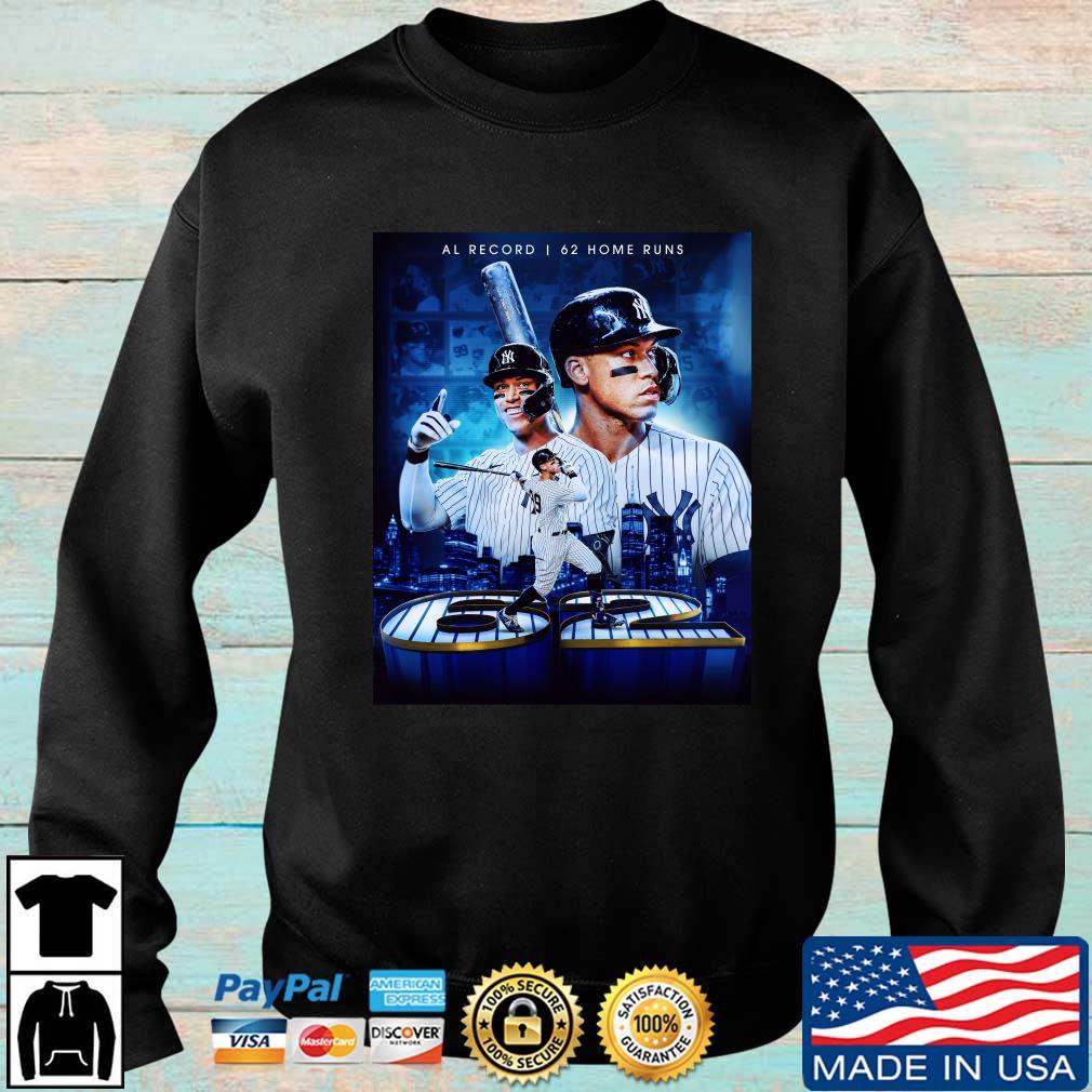 New York Yankees Aaron Judge Al Record 62 Home Runs shirt, hoodie, sweater,  long sleeve and tank top