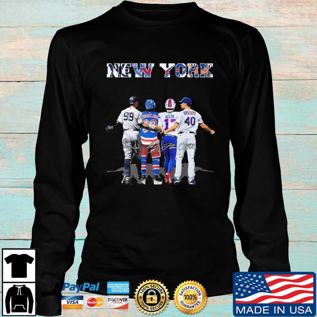 New York Yankees New York Rangers Buffalo Bills And New York Mets  Signatures shirt, hoodie, sweater, long sleeve and tank top