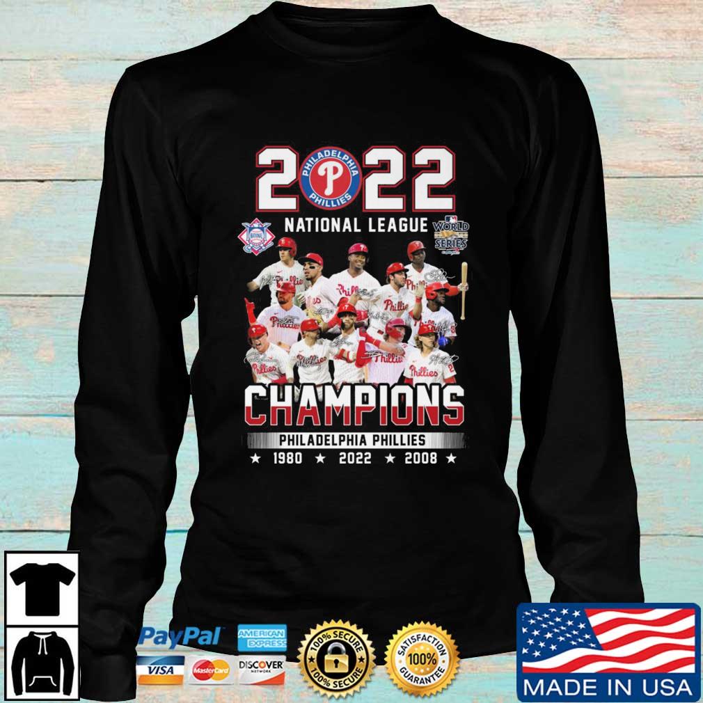 Philadelphia Phillies 2022 National League Champions 1980-2022 Philadelphia  city shirt, hoodie, sweater, long sleeve and tank top