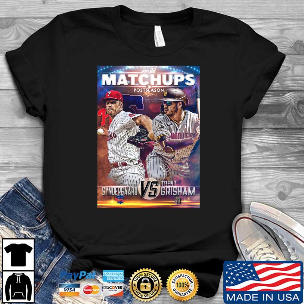 Phillies J.T. Realmuto Vs Padres Joe Musgrove Matchups The Bunt 22 Postseason 2022 Shirt
