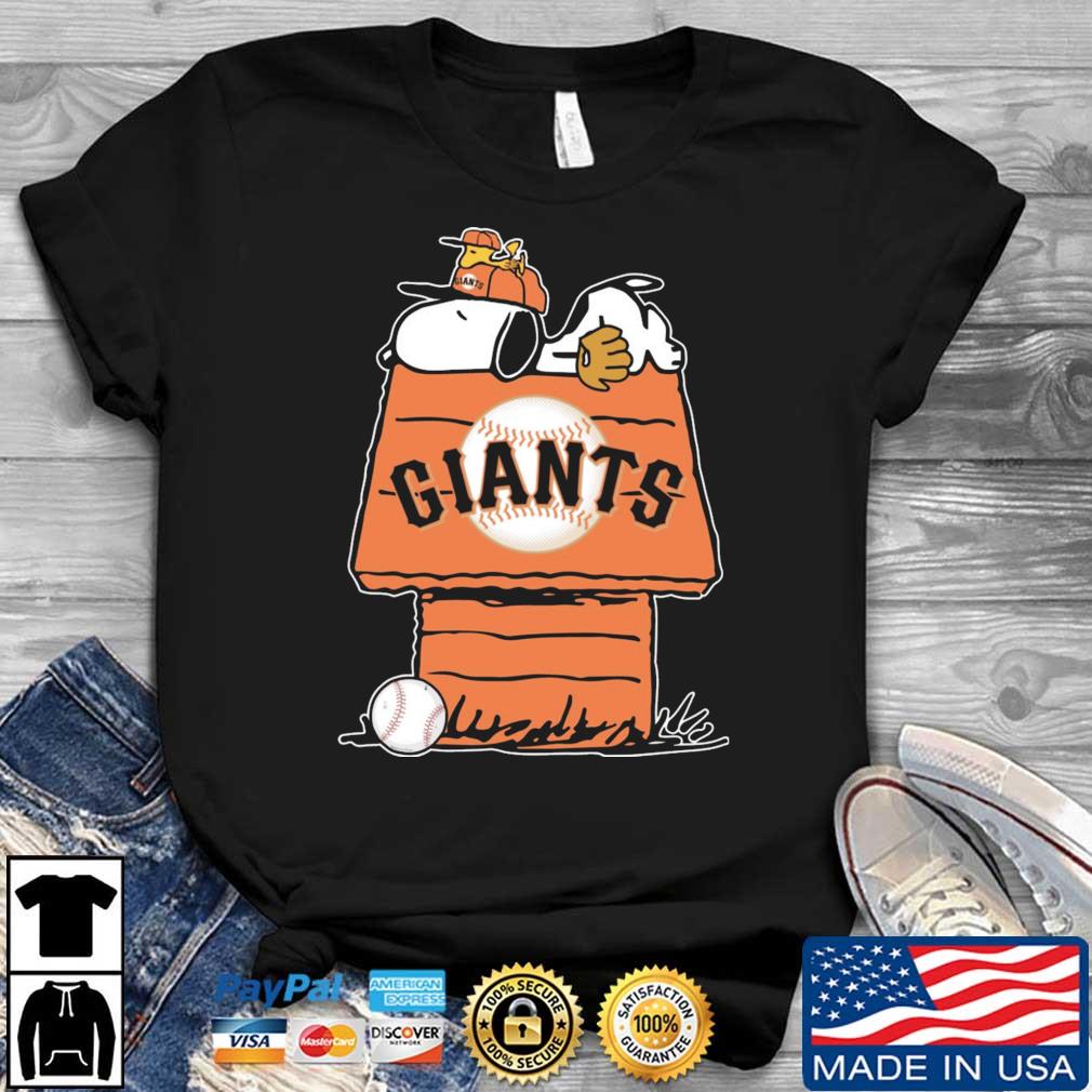 Snoopy Charlie Brown Giants Baseball MLB Shirt