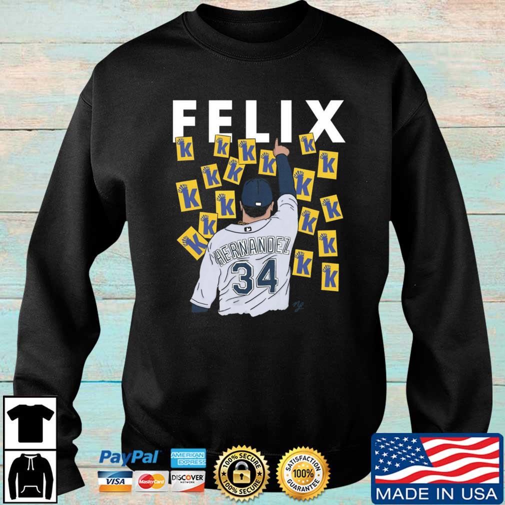 New Seattle Mariners Blue T-shirt #34 Felix Hernandez Youth XL Stadium  Giveaway