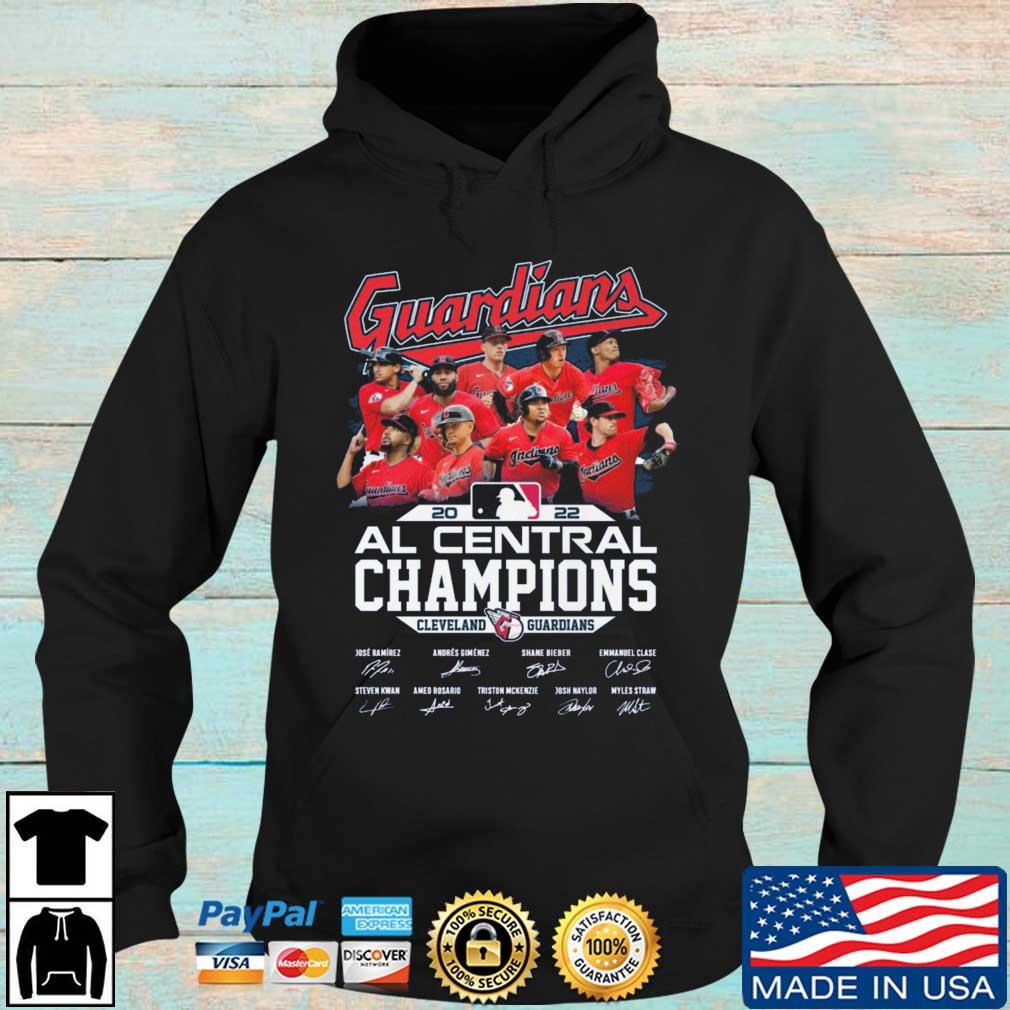 Cleveland Guardians Baseball Team 2022 AL Central Champions Signatures  Shirt, hoodie, sweater, long sleeve and tank top