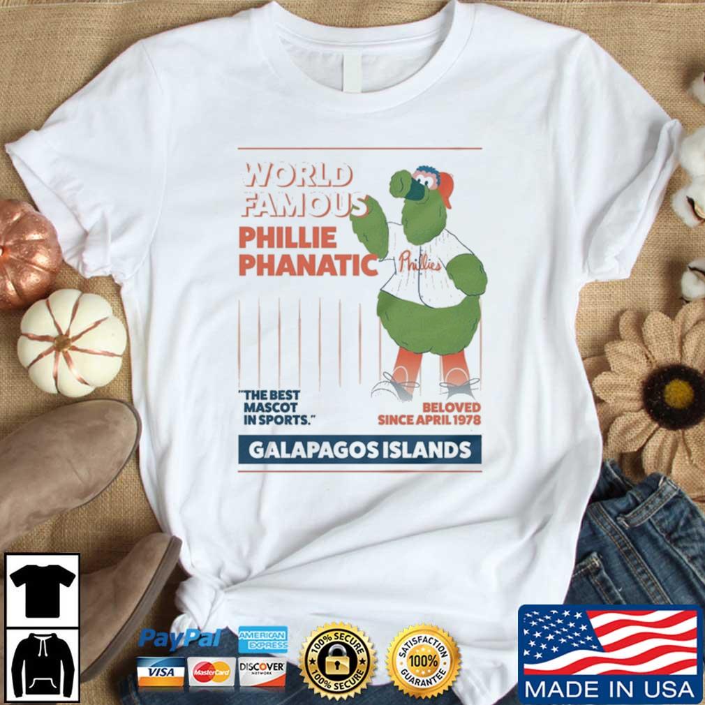 World Famous Phillie Phanatic Galapagos Islands shirt