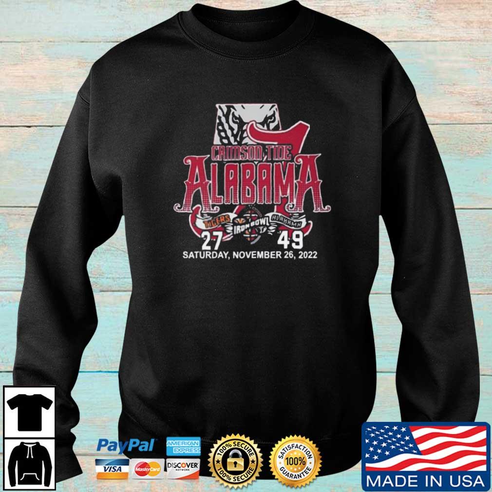Alabama Crimson Tide 2022 Iron Bowl Champions 49 27 Shirt