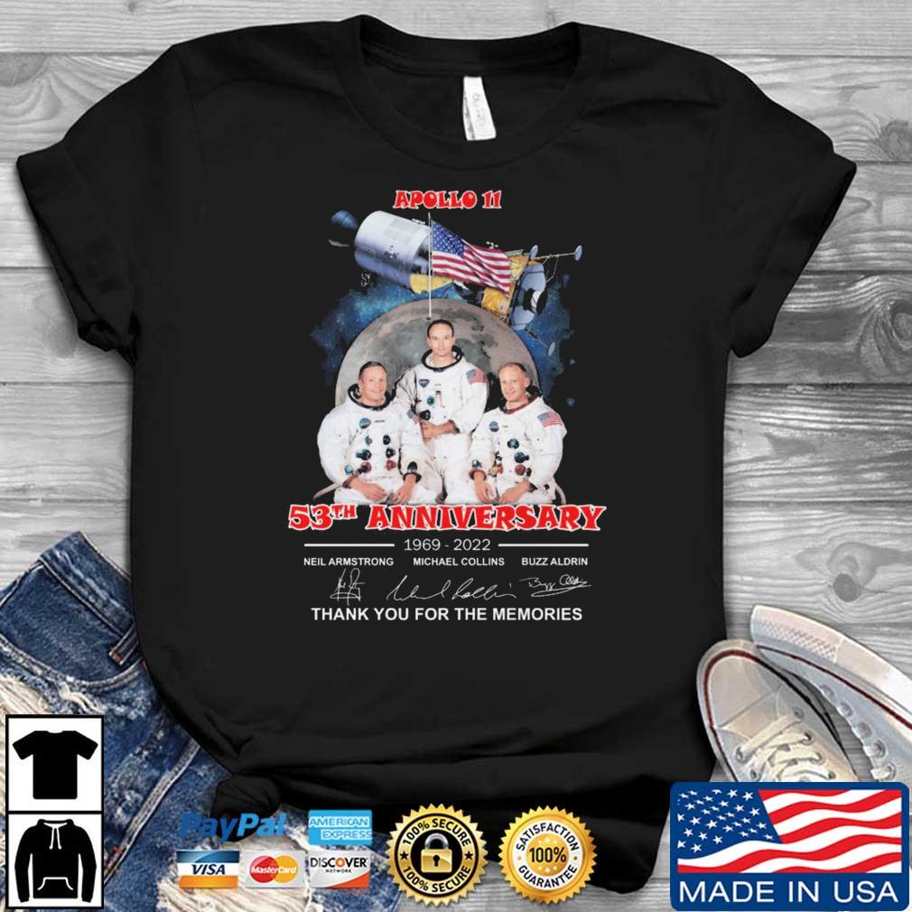 Apollo 11 53th Anniversary 196902922 Thank You For The Memories Signatures shirt