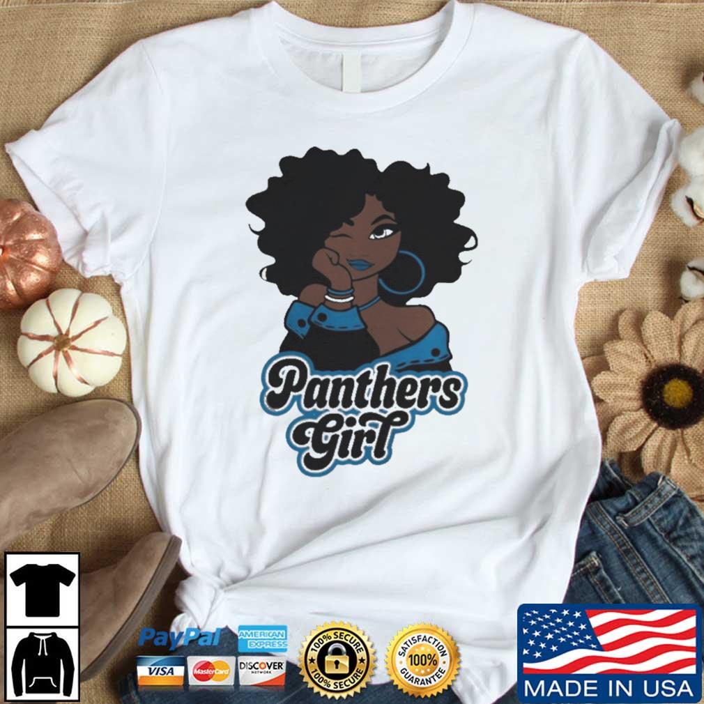 Carolina Panthers Football Black Girl 2022 shirt