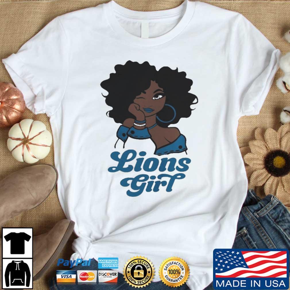 Detroit Lions Football Black Girl 2022 shirt