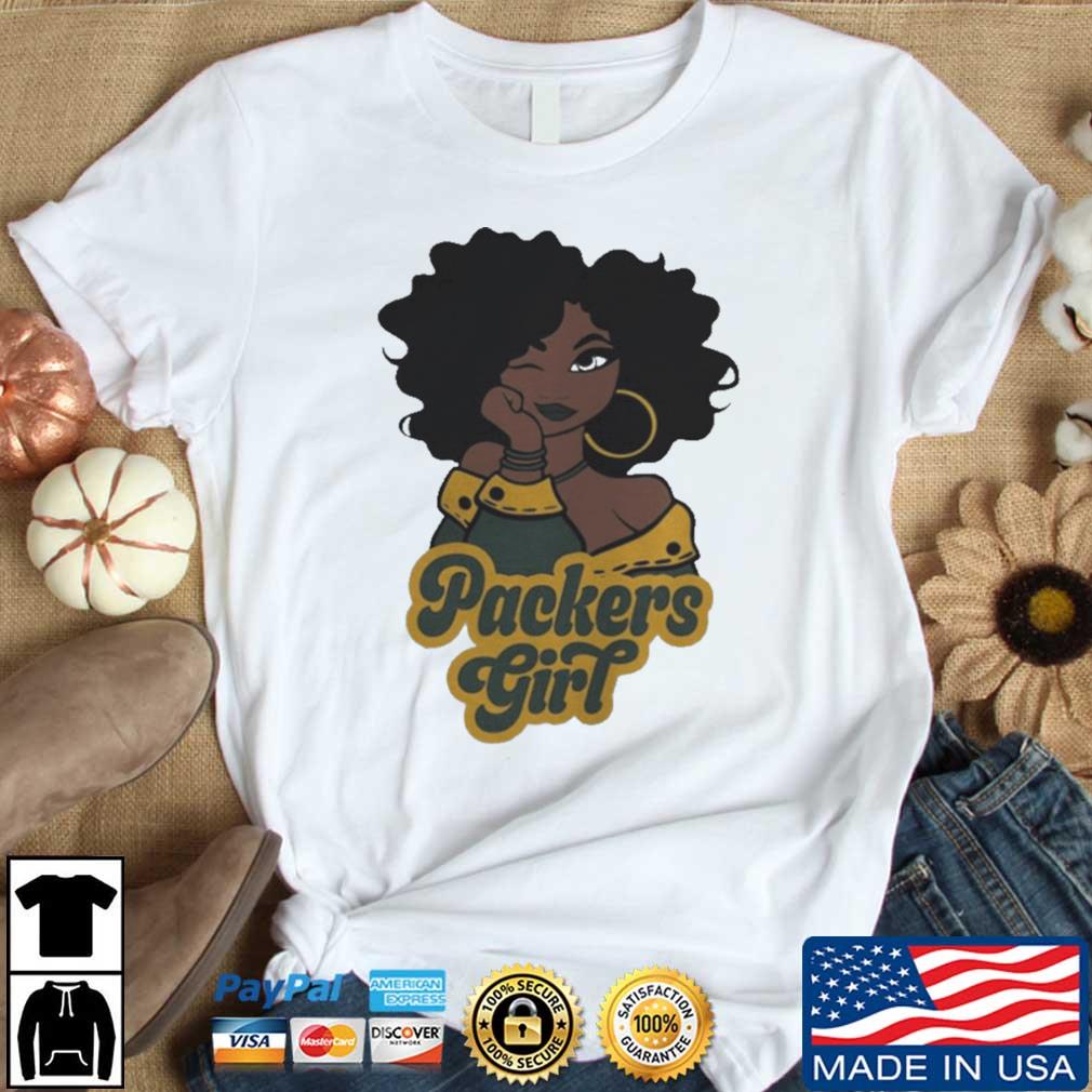 Green Bay Packers Football Black Girl 2022 shirt
